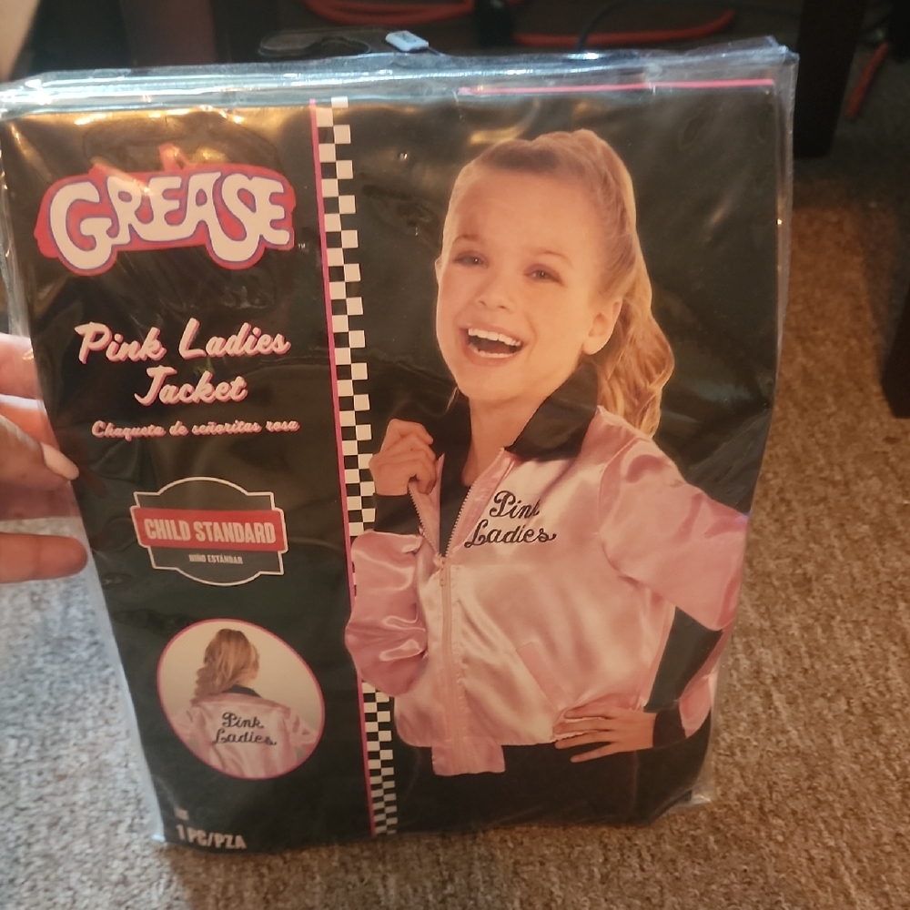 Party City Pink Ladies Jacket - Pink and Black